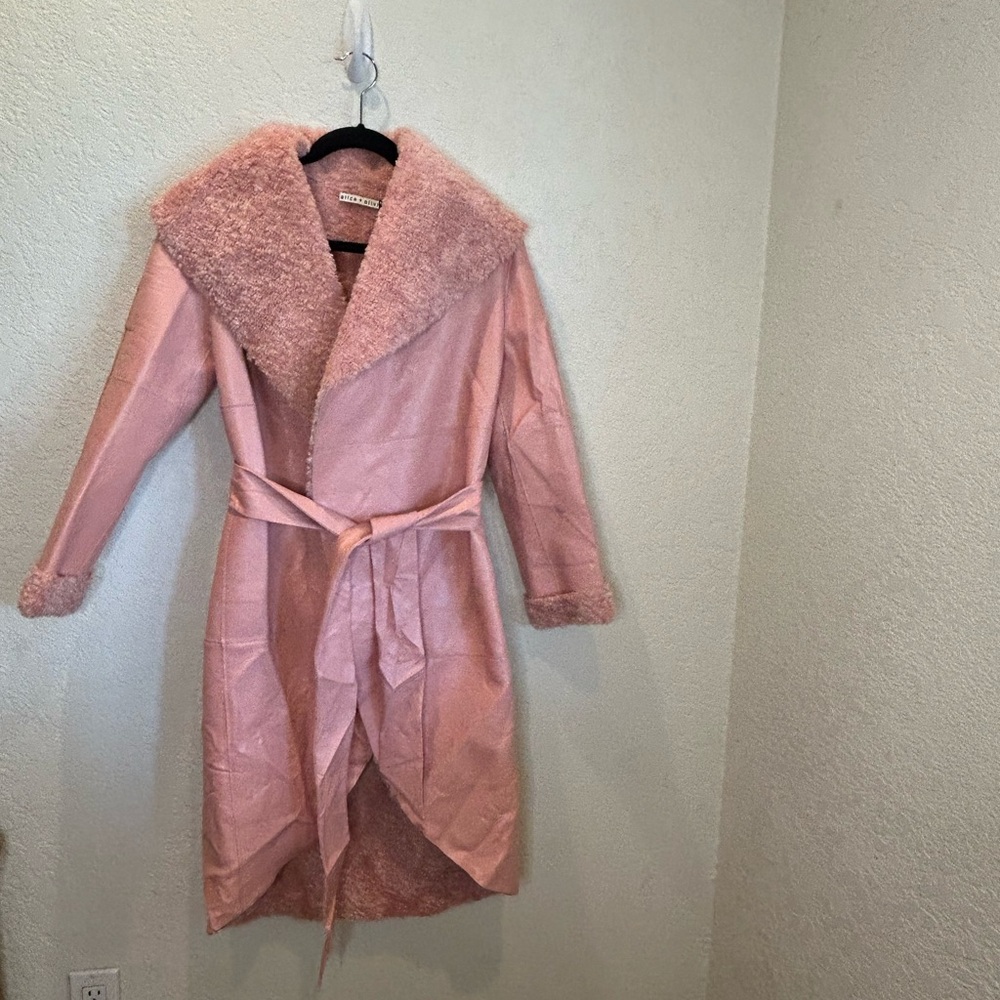 Alice + Olivia Blush Teddy Jacket - Picture 3 of 11